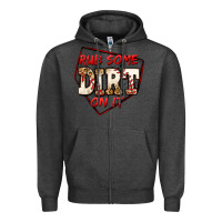 Charcoal Heather rub some dirt on it baseball Zipper Hoodie - Jasminsmagicworld