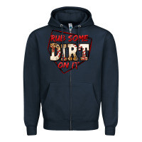 Navy rub some dirt on it baseball Zipper Hoodie - Jasminsmagicworld