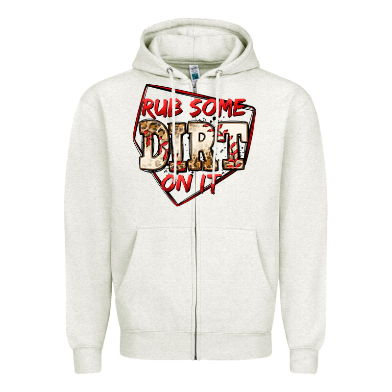 Rub Some Dirt On It Baseball Zipper Hoodie by Jasminsmagicworld | Teevron