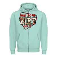 Seafoam rub some dirt on it baseball Zipper Hoodie - Jasminsmagicworld