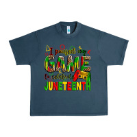 Midnight Navy i paused my game to celebrate juneteenth Urban Heavy Tee - Zillion Design Studio