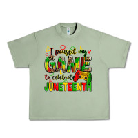 Oil Green i paused my game to celebrate juneteenth Urban Heavy Tee - Zillion Design Studio