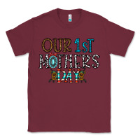 Burgundy our 1 st mother's day Classic Tee - CowhideDigitalArt