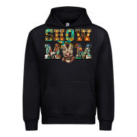 Black show mom brown calf Urban Hoodie - BarkalooDesign