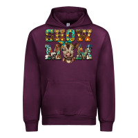 Mauve Wine show mom brown calf Urban Hoodie - BarkalooDesign