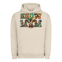 Pigment French Oak show mom brown calf Urban Hoodie - BarkalooDesign