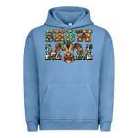 Pigment Pebble Blue show mom brown calf Urban Hoodie - BarkalooDesign