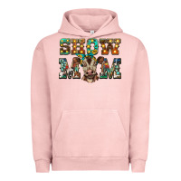 Pigment Salmon show mom brown calf Urban Hoodie - BarkalooDesign