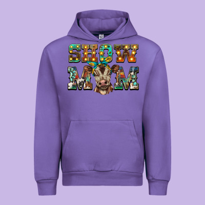 Show Mom Brown Calf Urban Hoodie Designed By Barkaloodesign