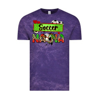 Cloud Purple soccer nana with leopard Vintage Tee - Zillion Design Studio