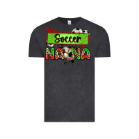Vintage Black soccer nana with leopard Vintage Tee - Zillion Design Studio