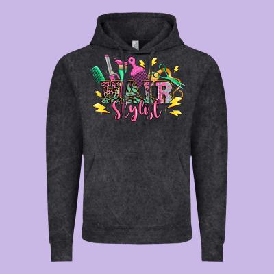 Hair Stylist Vintage Hoodie Designed By Texasbilliewilder