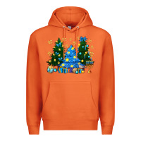 Carrot Hannukah Christmas trees Premium Hoodie - NancyCooperArtShop