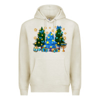 Hannukah Christmas Trees Premium Hoodie | Teevron