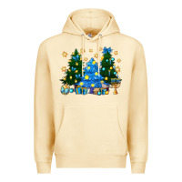 Pina Colada Hannukah Christmas trees Premium Hoodie - NancyCooperArtShop