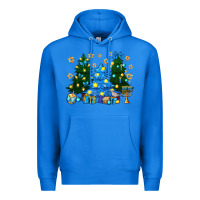 True Royal Hannukah Christmas trees Premium Hoodie - NancyCooperArtShop