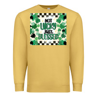 Antique Gold not lucky just blessed Premium Sweatshirt - MaliasSmallBusiness
