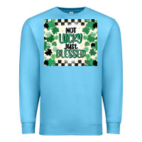 Ocean Blue not lucky just blessed Premium Sweatshirt - MaliasSmallBusiness
