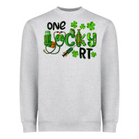 Heather Grey One Lucky Respiratory Terapist Heavyweight Sweatshirt - RanaPortraitStore