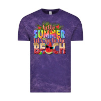 Cloud Purple hello summer lets go to the beach Vintage Tee - texasbilliewilder