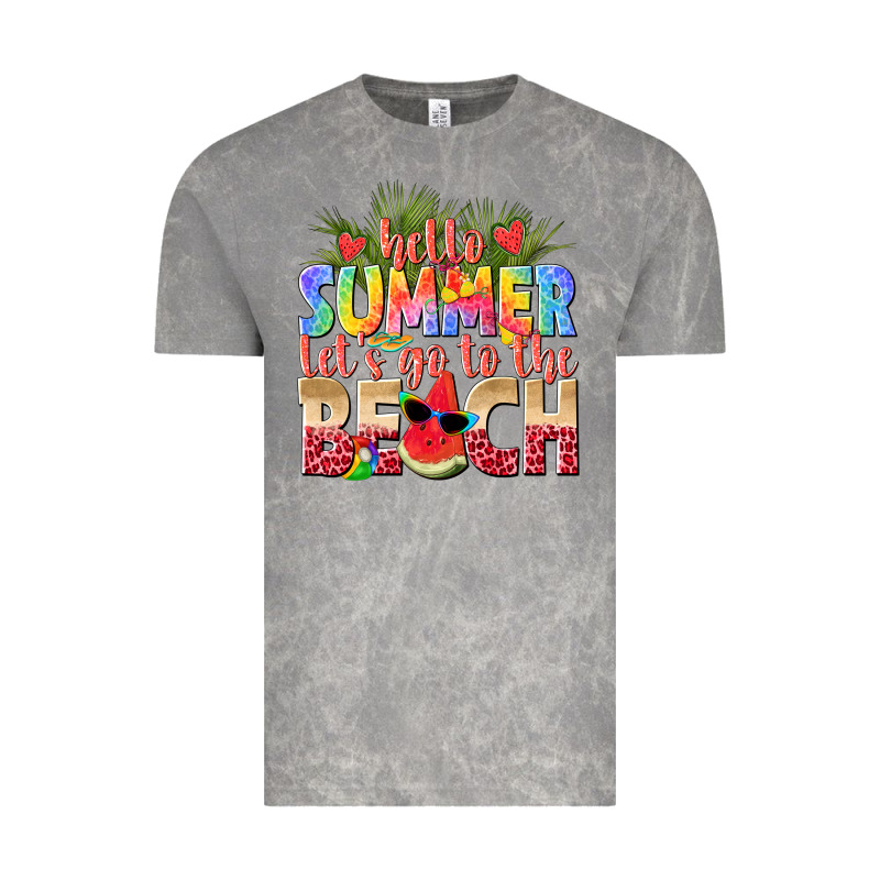 Hello Summer Lets Go To The Beach Vintage Tee by texasbilliewilder | Teevron