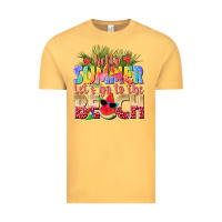 Vintage Mustard hello summer lets go to the beach Vintage Tee - texasbilliewilder