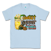 Dusty Blue sweet summer time pineapple Classic Tee - RacoonDesign