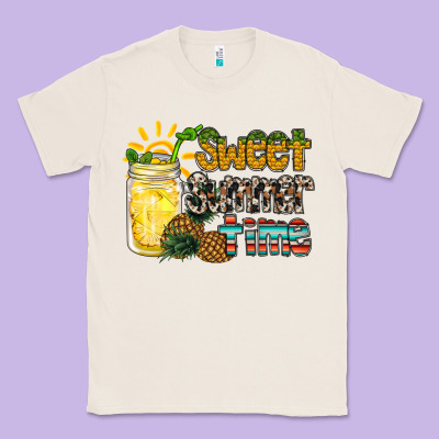 Sweet Summer Time Pineapple Classic Tee Designed By Racoondesign