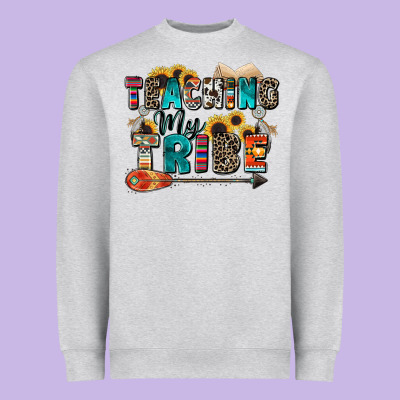 Teaching My Tribe Heavyweight Sweatshirt Designed By Zillion Design Studio