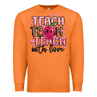 Carrot teach teach teach with love Premium Sweatshirt - MaliasSmallBusiness