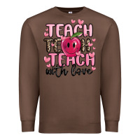 Chestnut teach teach teach with love Premium Sweatshirt - MaliasSmallBusiness