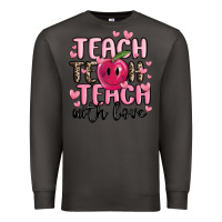 Smoke teach teach teach with love Premium Sweatshirt - MaliasSmallBusiness