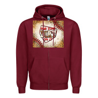 Burgundy rub some dirt on it baseball Zipper Hoodie - Jasminsmagicworld