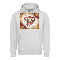 Dove Grey rub some dirt on it baseball Zipper Hoodie - Jasminsmagicworld
