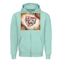 Seafoam rub some dirt on it baseball Zipper Hoodie - Jasminsmagicworld