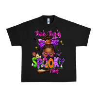 Black Thick Thighs Spooky Vibes Urban Heavy Tee - texasbilliewilder