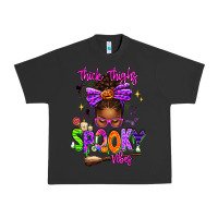 Pigment Black Thick Thighs Spooky Vibes Urban Heavy Tee - texasbilliewilder