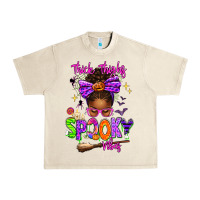Sandshell Thick Thighs Spooky Vibes Urban Heavy Tee - texasbilliewilder