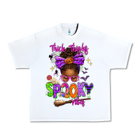 White Thick Thighs Spooky Vibes Urban Heavy Tee - texasbilliewilder