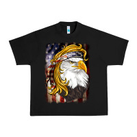 Black american mullet   eagle Urban Heavy Tee - BarkalooDesign