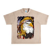 French Oak american mullet   eagle Urban Heavy Tee - BarkalooDesign