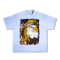 Grape Ice american mullet   eagle Urban Heavy Tee - BarkalooDesign