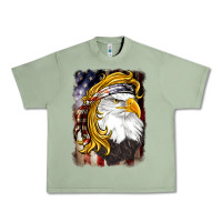 Oil Green american mullet   eagle Urban Heavy Tee - BarkalooDesign