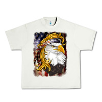 Pistachio american mullet   eagle Urban Heavy Tee - BarkalooDesign