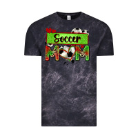 Cloud Black soccer mom with leopard Vintage Tee - Zillion Design Studio