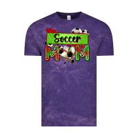 Cloud Purple soccer mom with leopard Vintage Tee - Zillion Design Studio