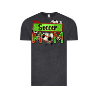 Vintage Black soccer mom with leopard Vintage Tee - Zillion Design Studio