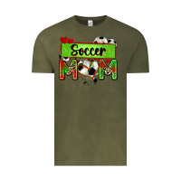 Vintage Olive soccer mom with leopard Vintage Tee - Zillion Design Studio