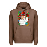 Chestnut Cowboy Santa Premium Hoodie - NancyCooperArtShop