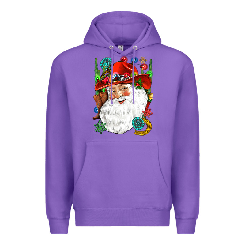 Cowboy Santa Premium Hoodie by NancyCooperArtShop | Teevron